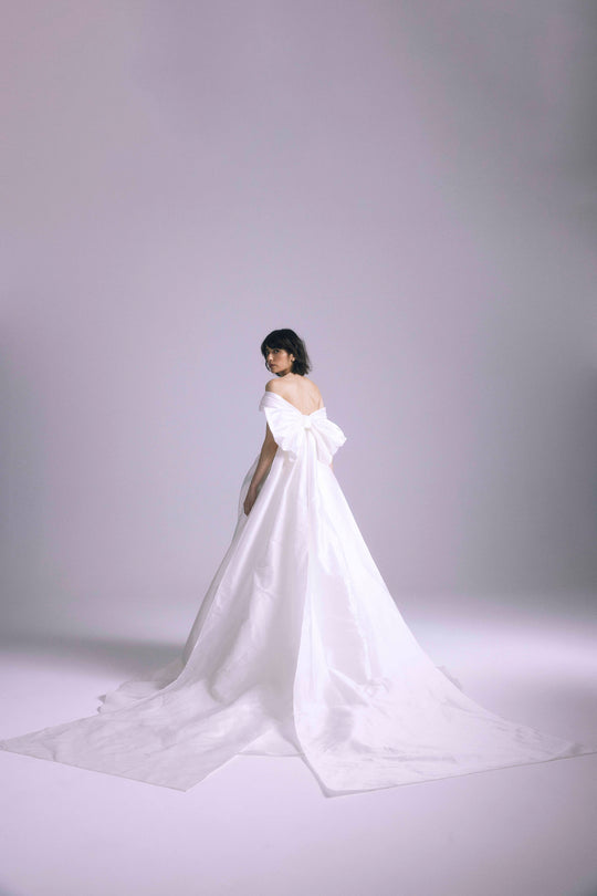 Antonia, $6,400, dress from Collection Bridal by Amsale, Fabric: taffeta