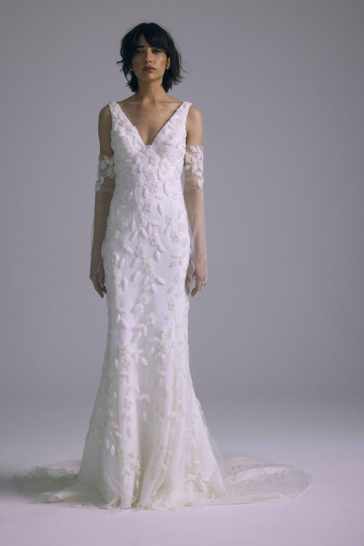 Julian, dress from Collection Bridal by Amsale, Fabric: embroidered-tulle
