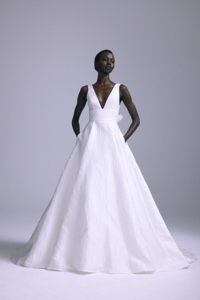 amsale wedding dress (@amsale) New York, NY Amsale Violet Is a Pretty Tulle Ball Gown Featuring Floral Embellishments Throughout! Honoring Amsale Aberra: The Inventor