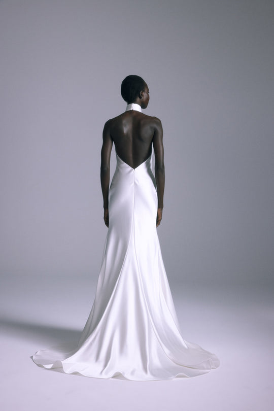 Mirai, $5,400, dress from Collection Bridal by Amsale, Fabric: satin
