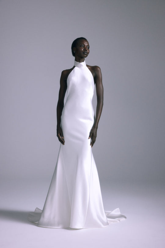 Mirai, $5,400, dress from Collection Bridal by Amsale, Fabric: satin