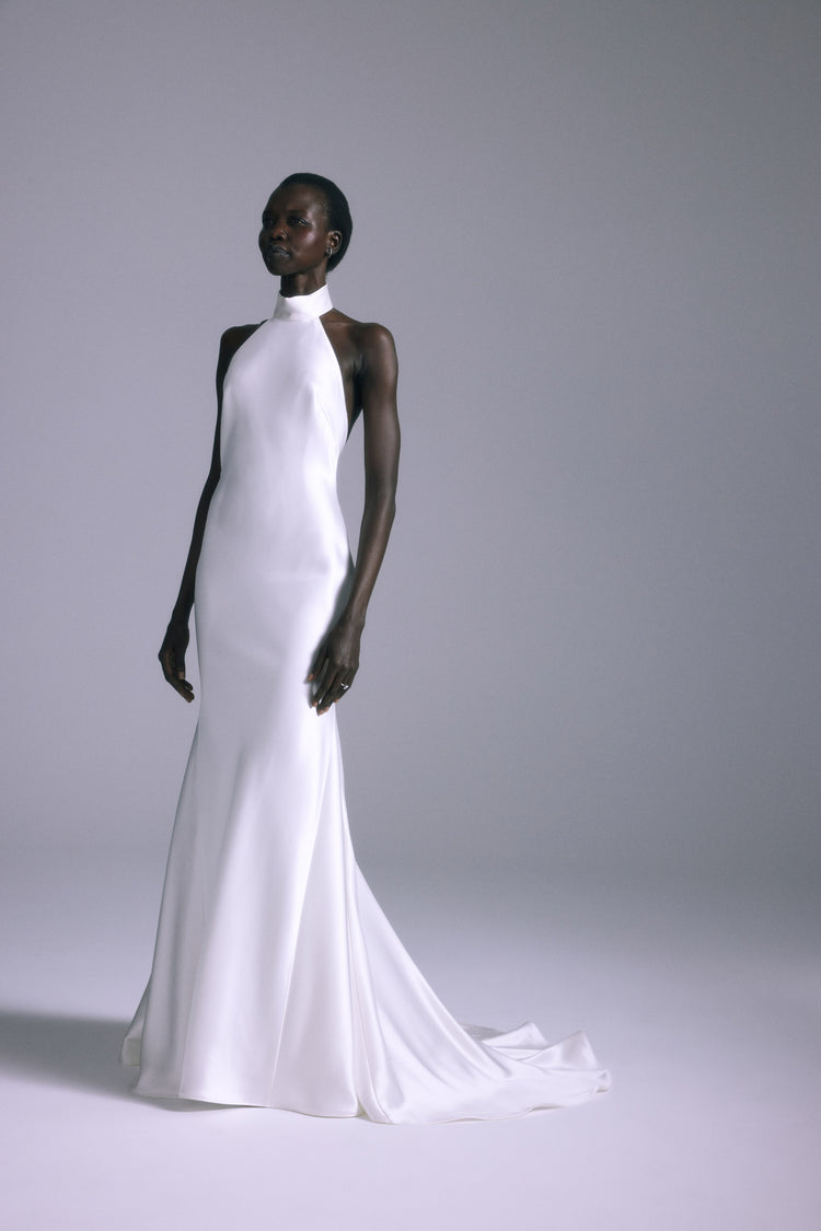 Mirai, dress from Collection Bridal by Amsale, Fabric: satin