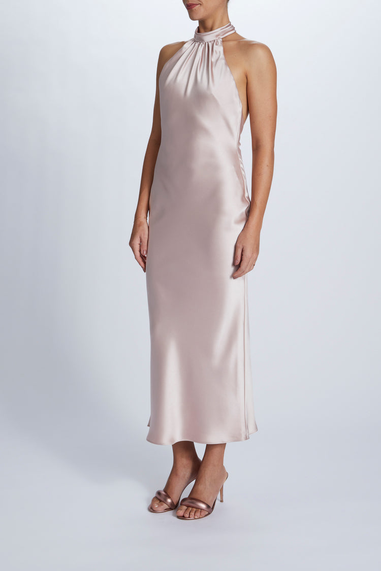 Brooks, dress from Collection Bridesmaids by Amsale, Fabric: fluid-satin