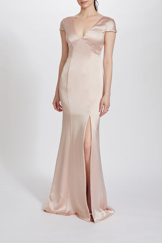 Luella, $300, dress from Collection Bridesmaids by Amsale, Fabric: fluid-satin