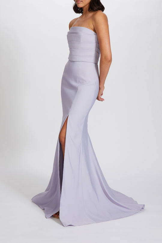 Dari, $300, dress from Collection Bridesmaids by Amsale, Fabric: faille