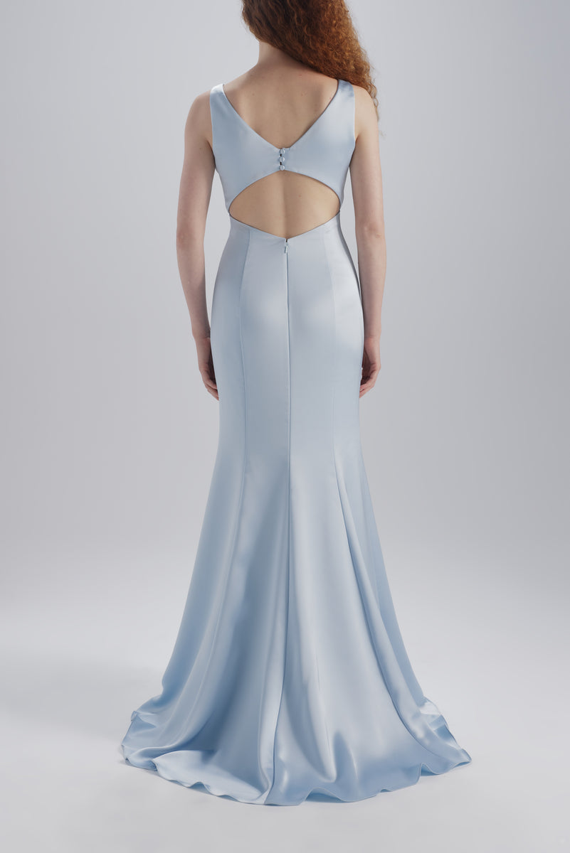blue tiana dress Jumpsuits-and-Sets Soft beige base with Full Sleeve Black Long Dress's Color:5#-Claret