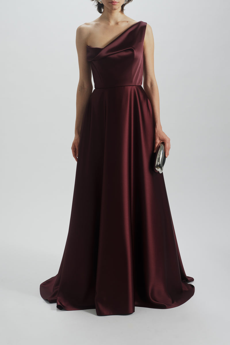 One Shoulder Drape Gown Amsale One Shoulder Drape Gown Amsale