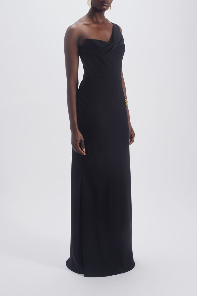 One Shoulder Draped Gown Amsale One Shoulder Draped Gown Amsale