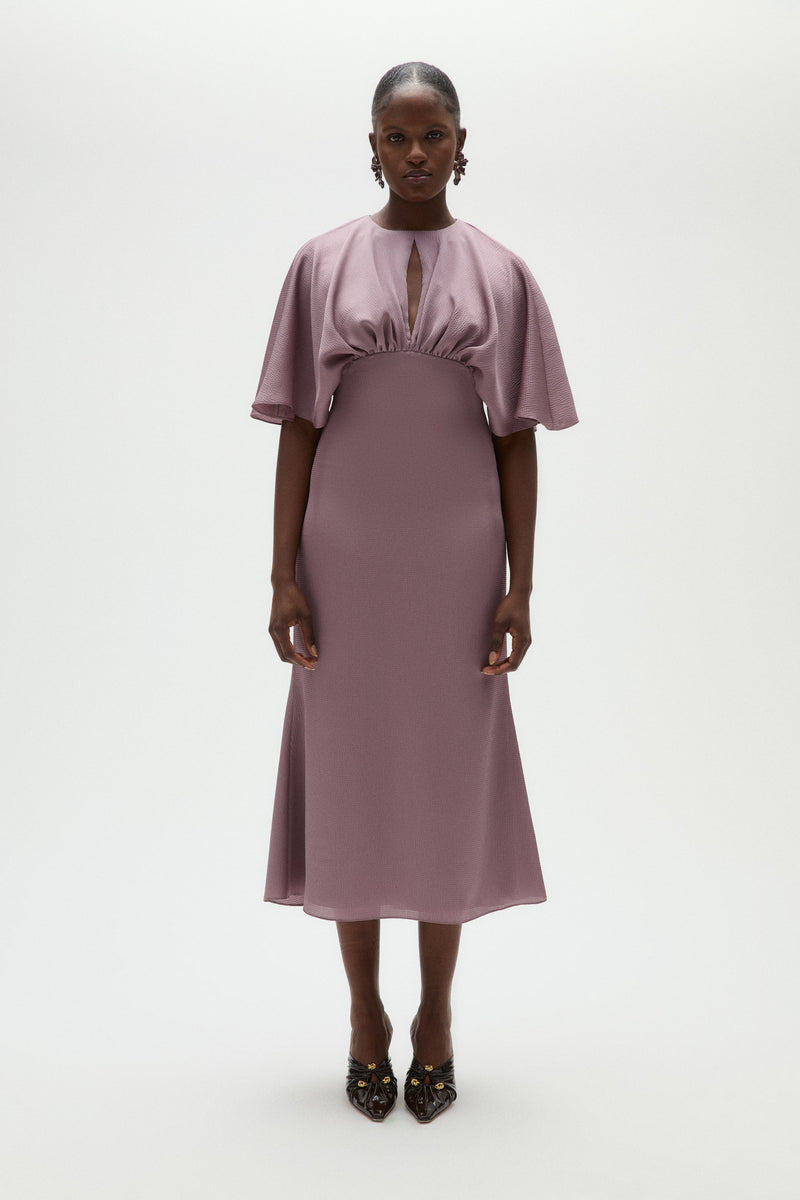 Hammered Satin Cocktail Dress