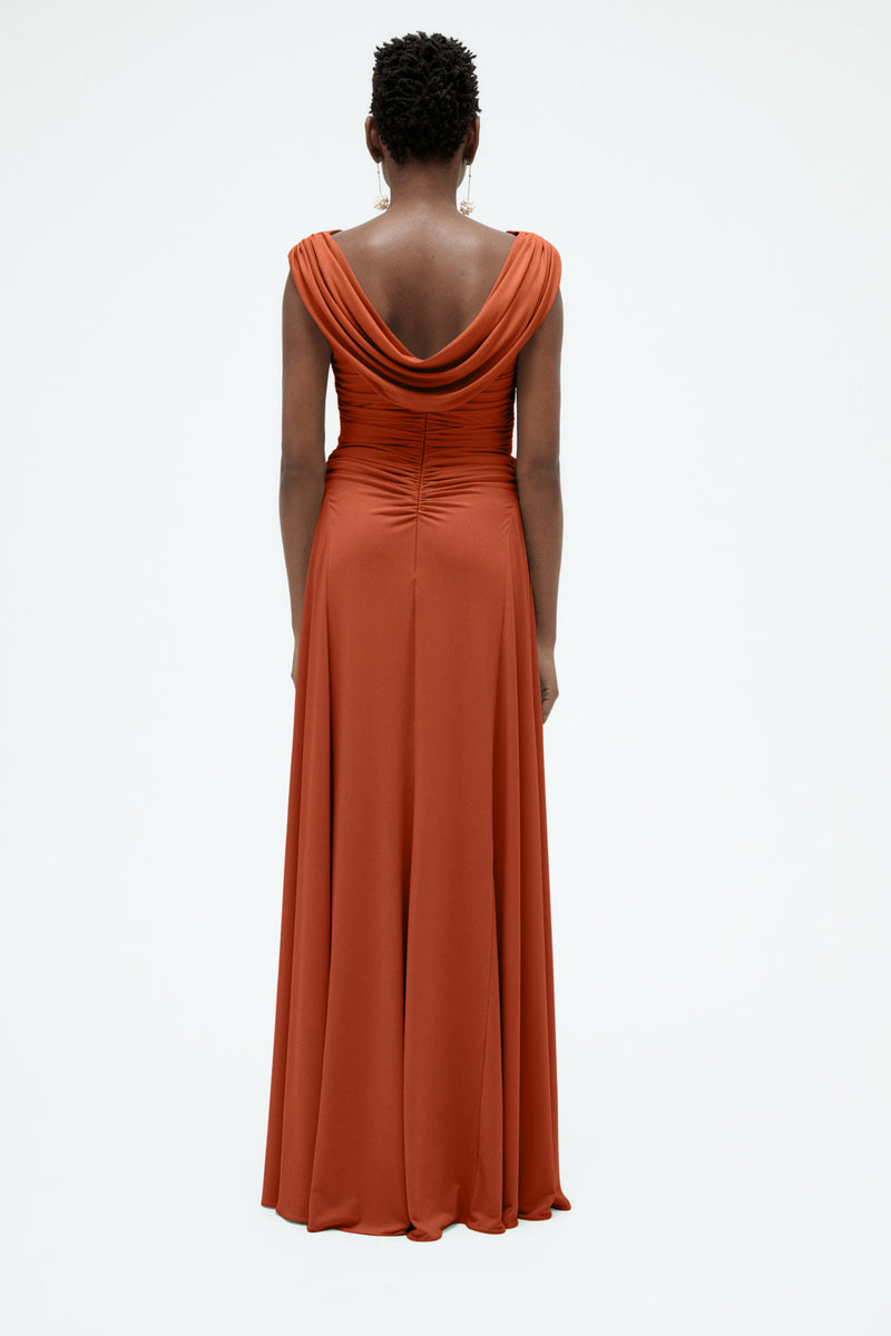 jersey cowl neck dress Draped Navy / 18 Cotton Dresses for Women print prom dresses Sizes:S/M Crafted from a blend