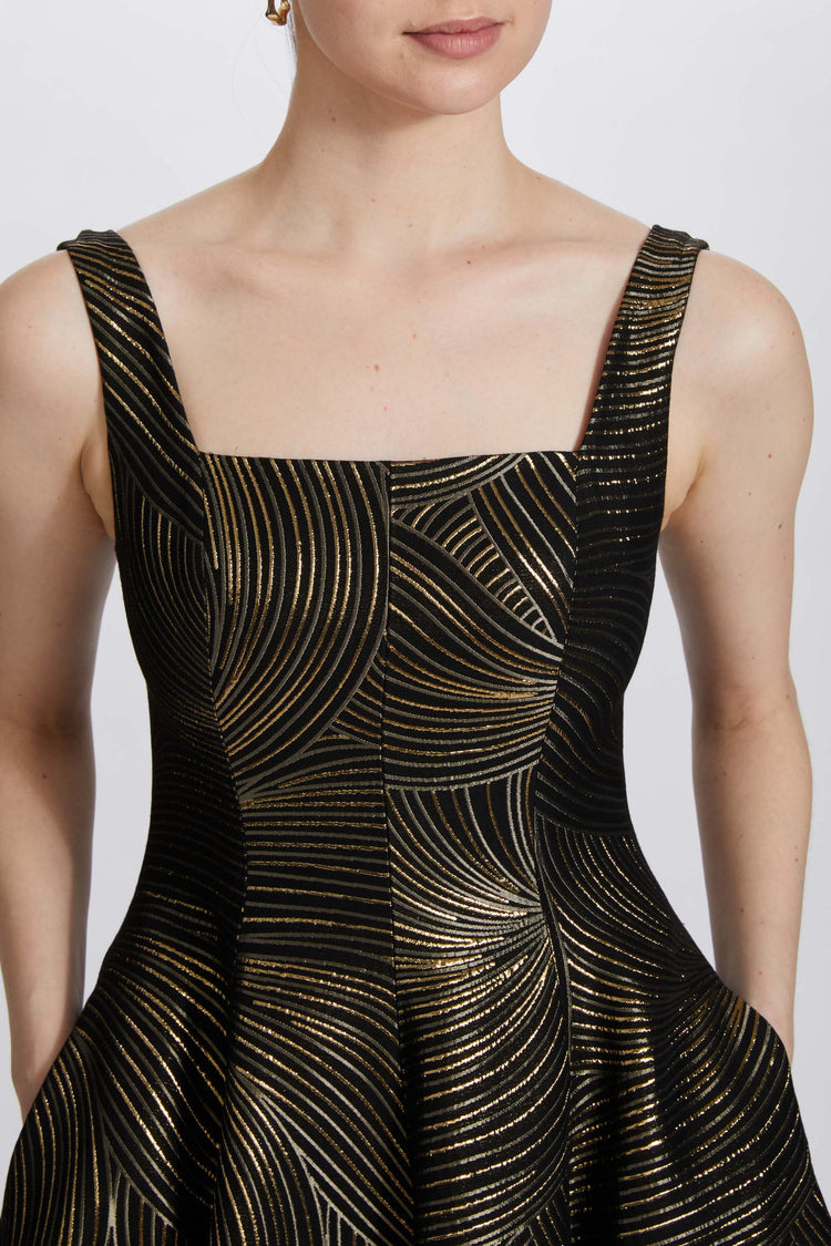 P635 - Black-Gold, dress by color from Collection Evening by Amsale