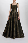 P635 - Black-Gold, dress by color from Collection Evening by Amsale