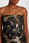 P640 - Beige-Black-Gold, dress by color from Collection Evening by Amsale