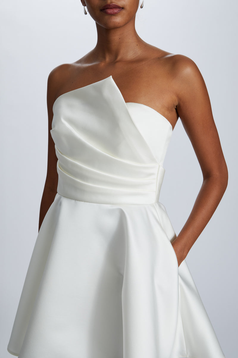 Duchess Satin Mini Dress Amsale Duchess Satin Mini Dress Amsale