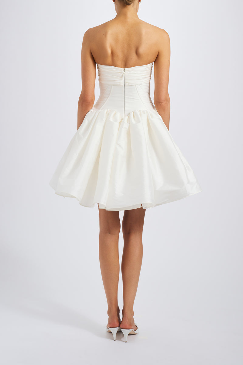 Taffeta Drop-Waist Dress – Amsale