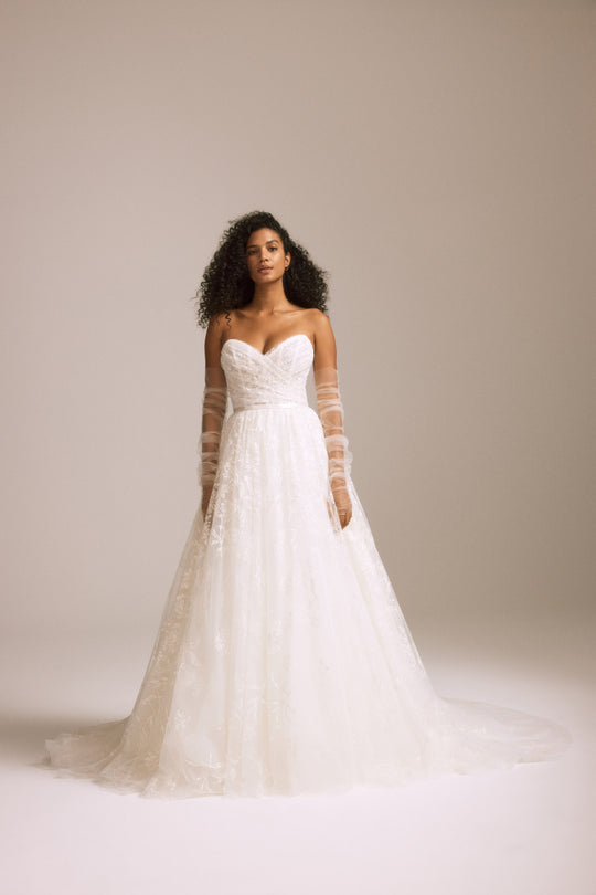Agatha, $3,995, dress from Collection Bridal by Nouvelle Amsale, Fabric: tulle