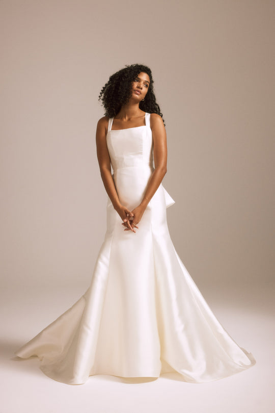 Dorothy, $2,595, dress from Collection Bridal by Nouvelle Amsale, Fabric: mikado