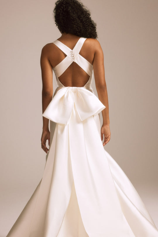 Dorothy, $2,595, dress from Collection Bridal by Nouvelle Amsale, Fabric: mikado