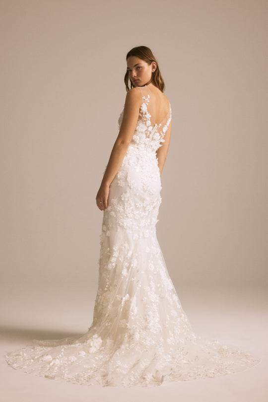 Floriane, $3,995, dress from Collection Bridal by Nouvelle Amsale