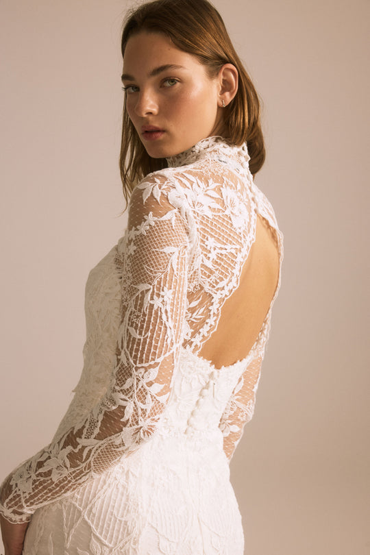 Lace Topper for Magnolia, $600, accessory from Collection Bridal by Nouvelle Amsale