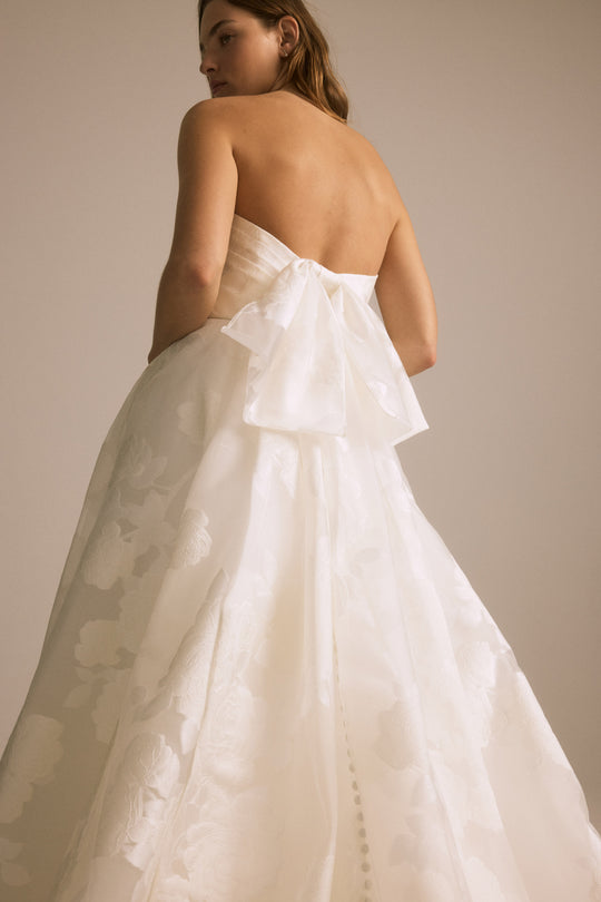 Marcelina, $4,200, dress from Collection Bridal by Nouvelle Amsale