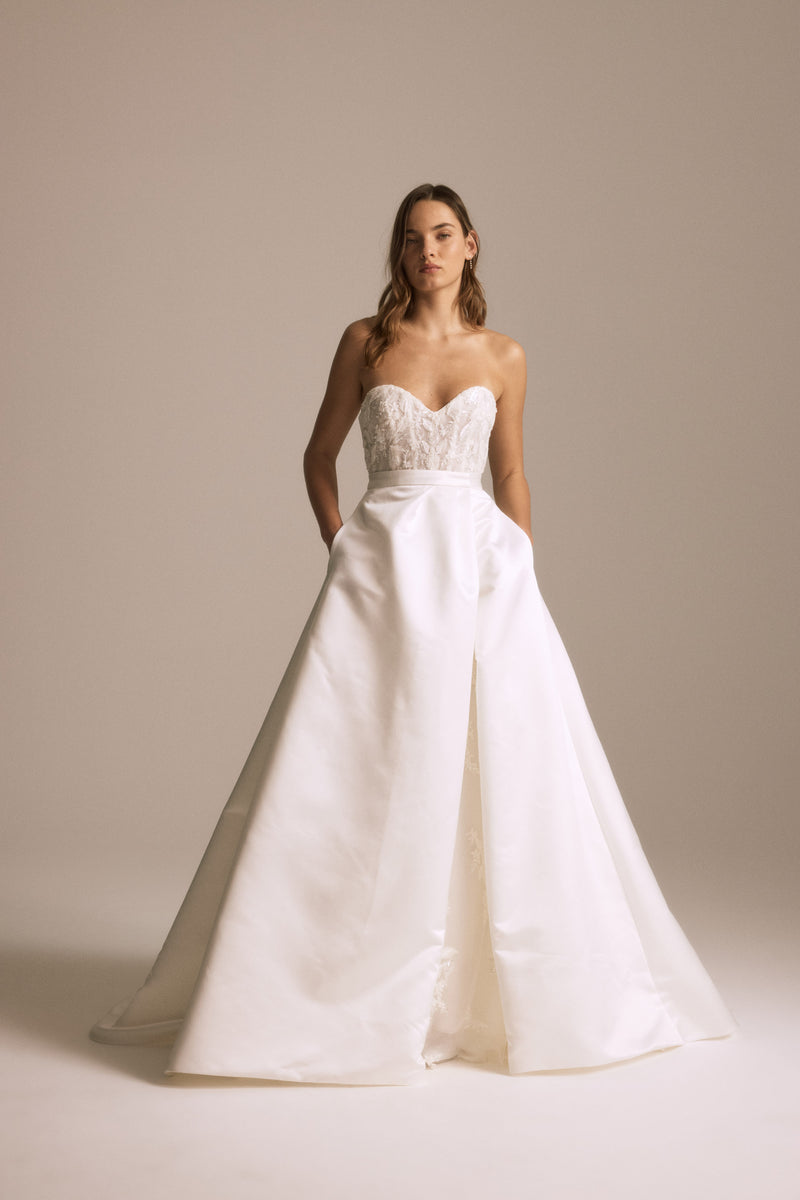 Duchess Satin Overskirt – Amsale