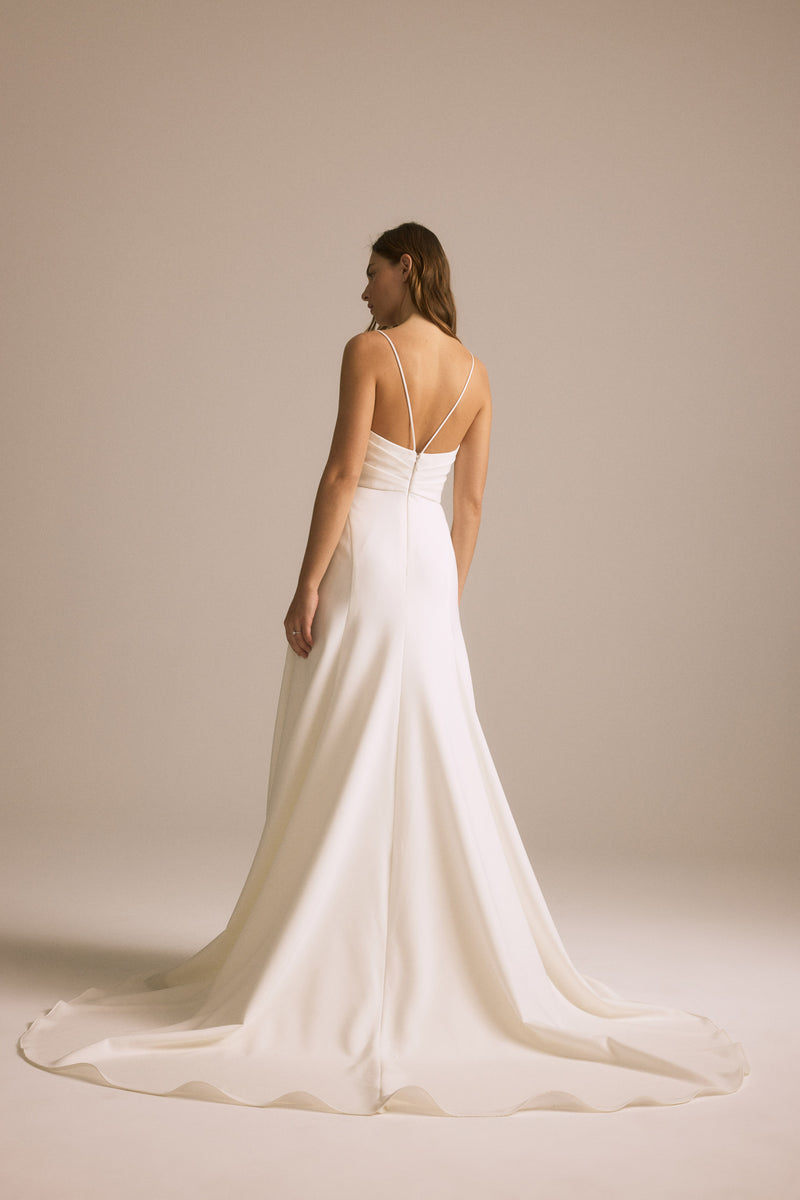 Amsale Spaghetti Strap Wedding Dress