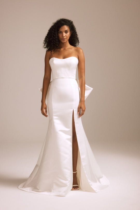 Rosalind, $2,595, dress from Collection Bridal by Nouvelle Amsale, Fabric: satin