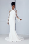 Kier, dress from Collection Bridal by Amsale, Fabric: crepe