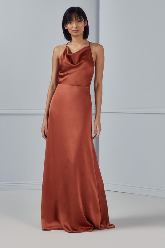 Alicia, $300, dress from Collection Bridesmaids by Amsale, Fabric: fluid-satin