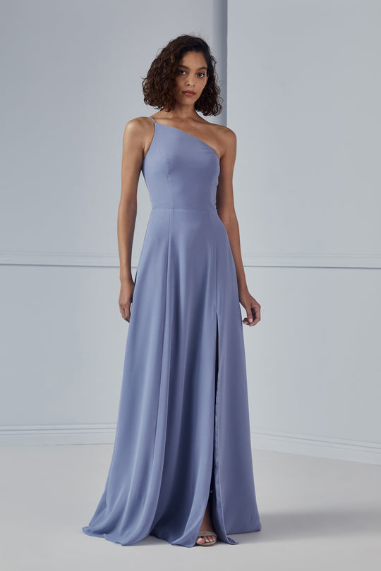 Chiara, $270, dress from Collection Bridesmaids by Amsale, Fabric: flat-chiffon