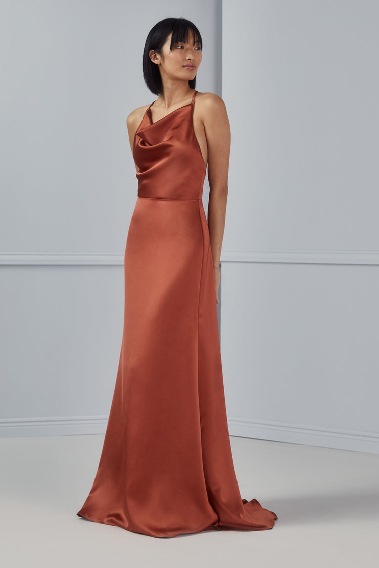 Alicia, dress from Collection Bridesmaids by Amsale, Fabric: fluid-satin