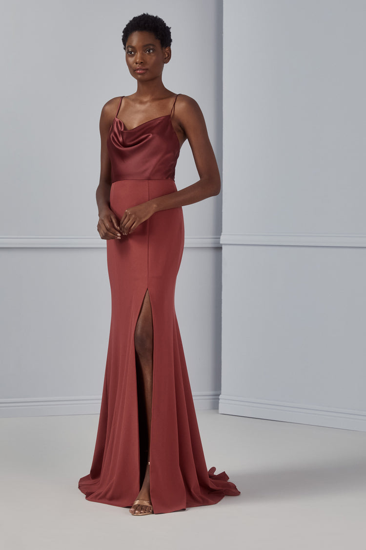Mali, dress from Collection Bridesmaids by Amsale, Fabric: crepe-satin