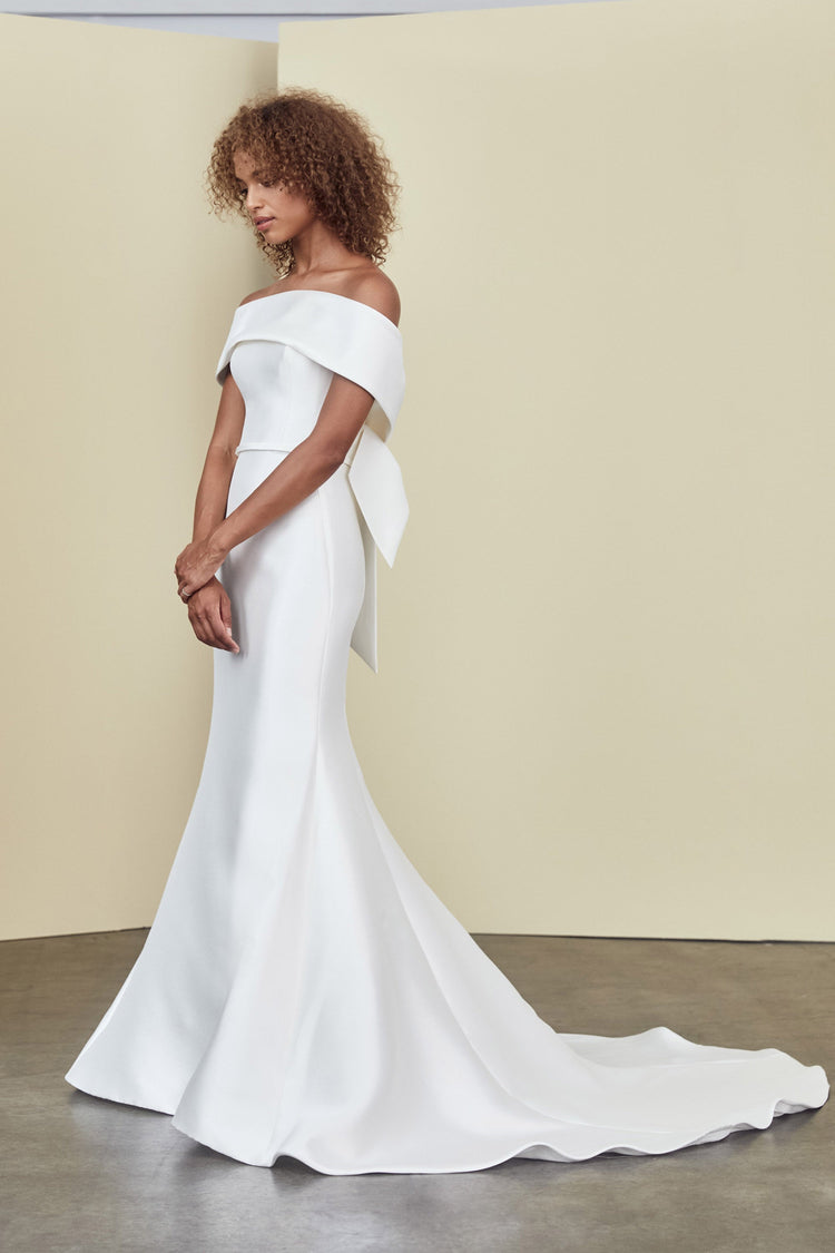 Landon, dress from Collection Bridal by Nouvelle Amsale, Fabric: mikado