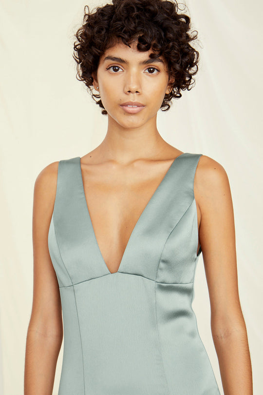 Leif, $300, dress from Collection Bridesmaids by Amsale, Fabric: fluid-satin