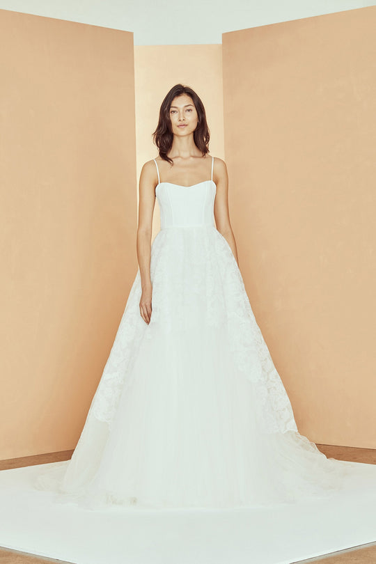 Ferren, $2,695, dress from Collection Bridal by Nouvelle Amsale