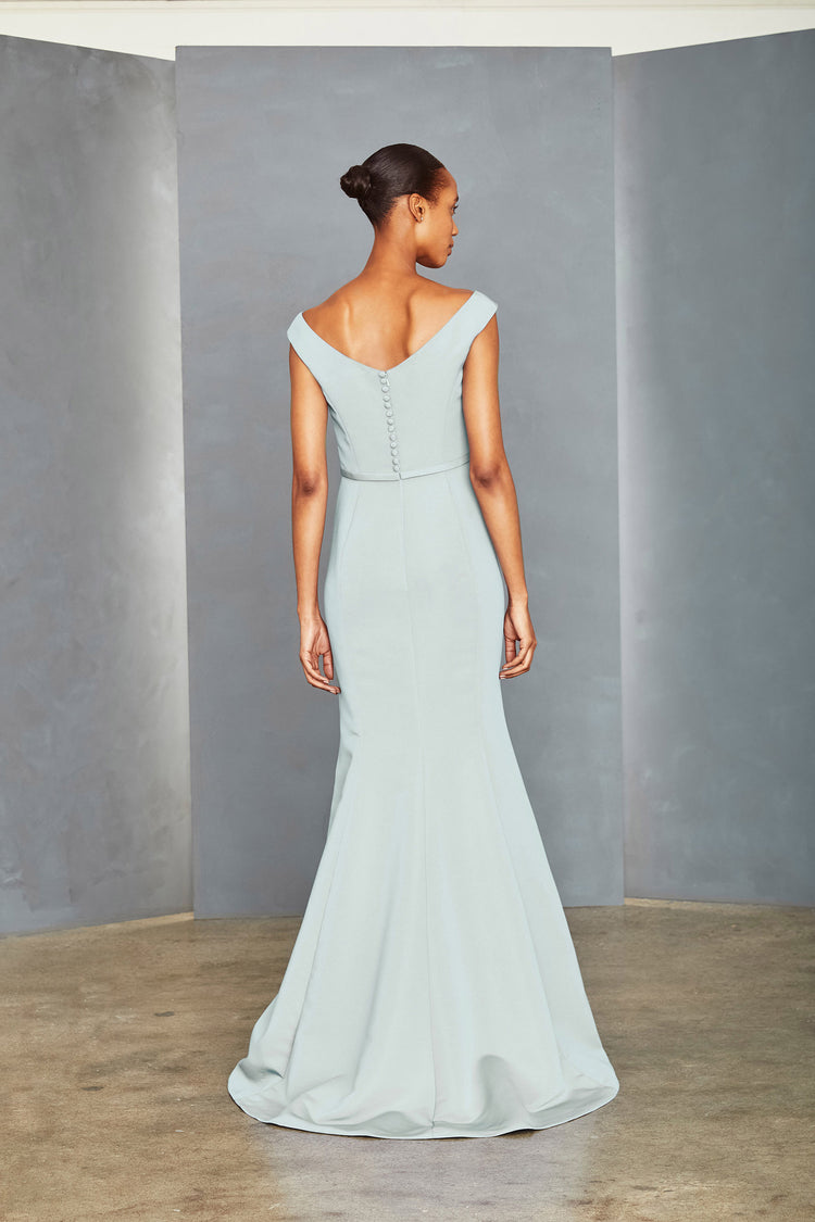 P351A - Bateau Neck Gown - Ballet, dress by color from Collection Evening by Amsale