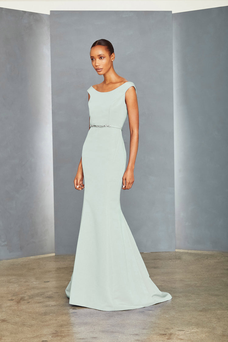 P351A - Bateau Neck Gown - Ballet, dress by color from Collection Evening by Amsale