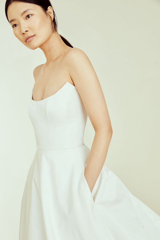Charleston, $5,295, dress from Collection Bridal by Amsale, Fabric: radzimir