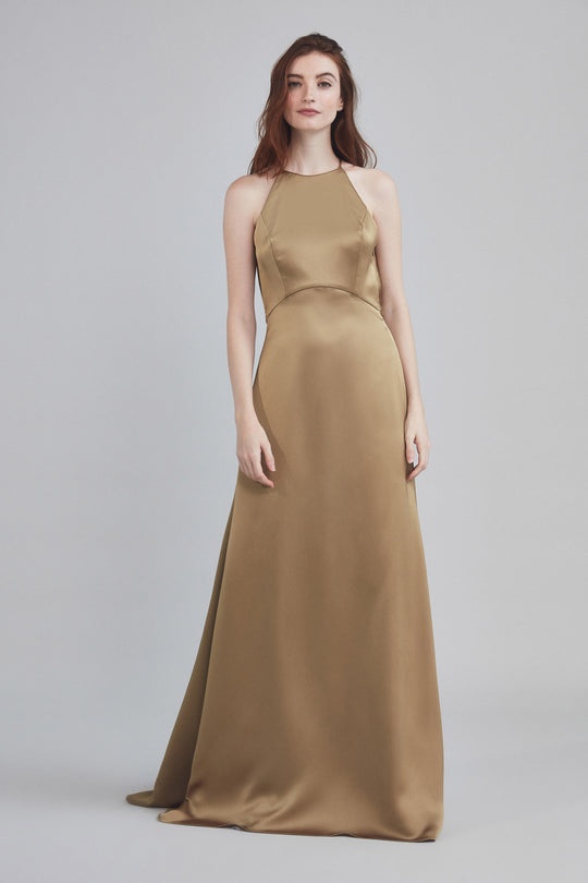 Felicia, $300, dress from Collection Bridesmaids by Amsale, Fabric: fluid-satin