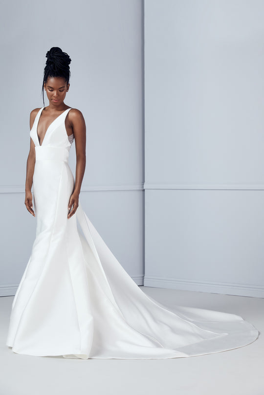 September, $4,550, dress from Collection Bridal by Amsale, Fabric: mikado