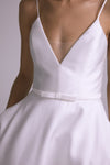 Baker, dress from Collection Bridal by Amsale, Fabric: silk-magnolia
