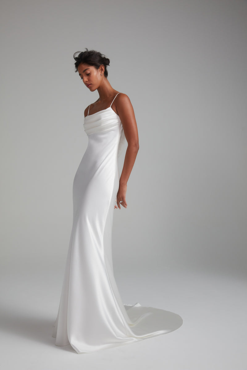 Amsale Spaghetti Strap Wedding Dress