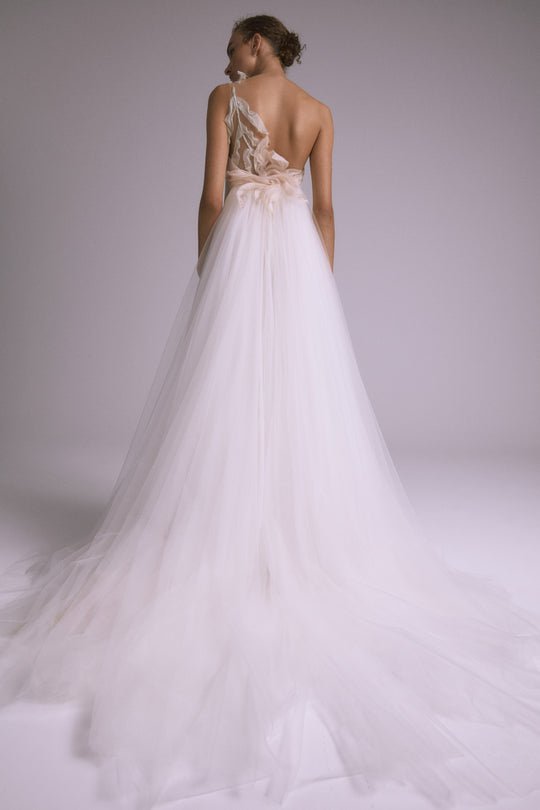 Marisol, $8,595, dress from Collection Bridal by Amsale, Fabric: crepe