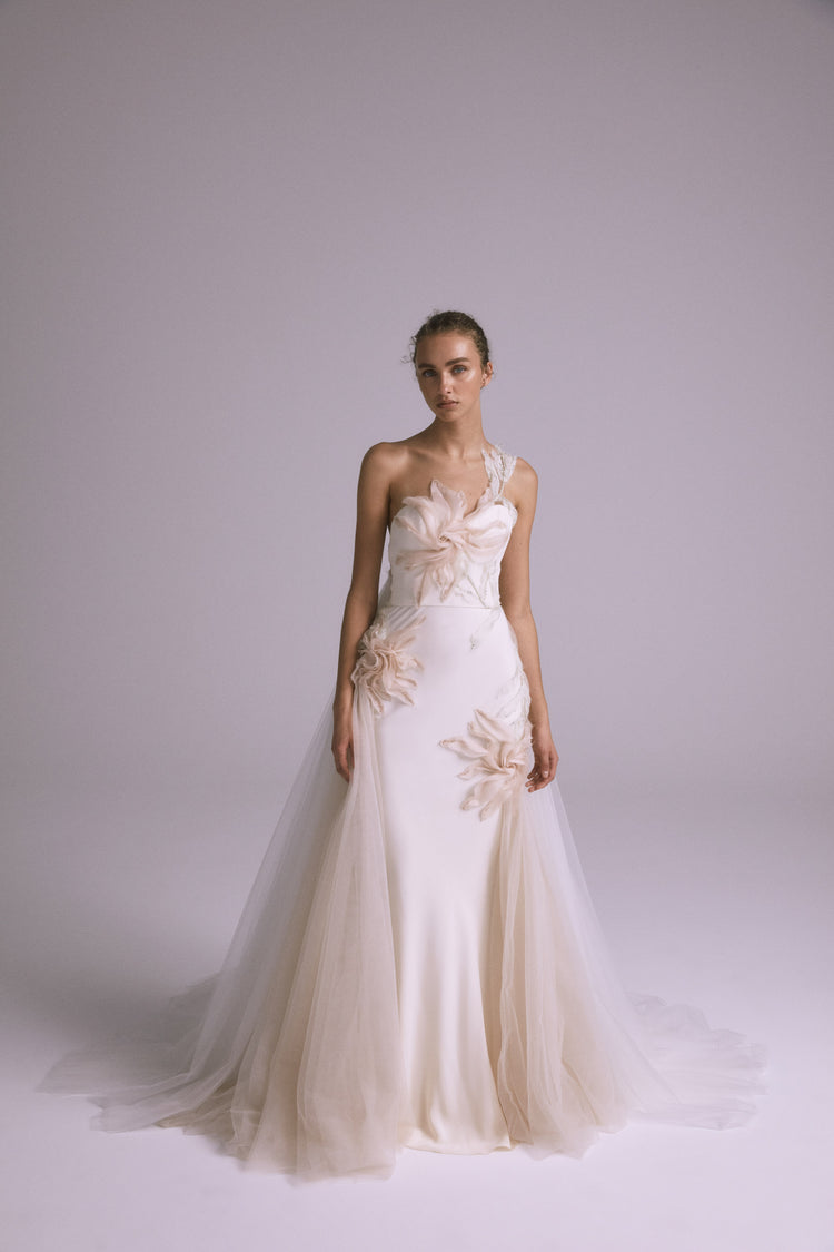 Marisol, dress from Collection Bridal by Amsale, Fabric: crepe