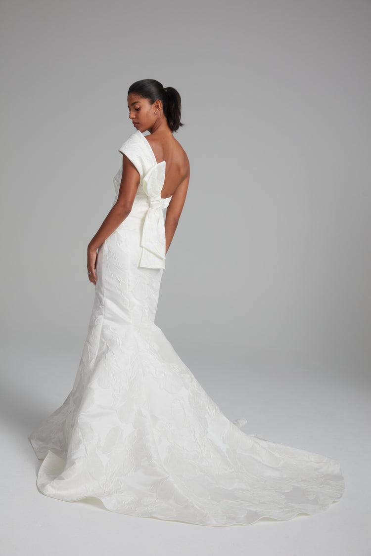 Nico, dress from Collection Bridal by Amsale, Fabric: floral-jacquard