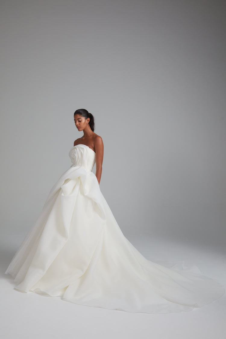Rosemary, dress from Collection Bridal by Amsale, Fabric: gazar