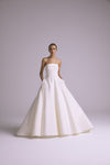 Tomlin, dress from Collection Bridal by Amsale, Fabric: silk-faille