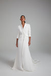 Soleil, dress from Collection Bridal by Amsale, Fabric: italian-crepe-back-satin