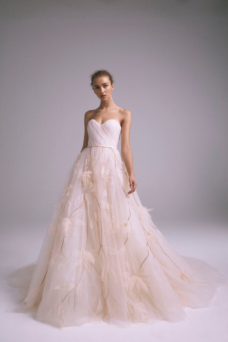 Zora, dress from Collection Bridal by Amsale, Fabric: faille